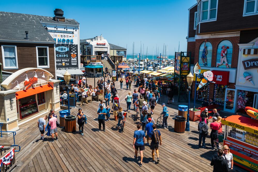 Pier 39 and Fisherman's Wharf in San Francisco, California, USA.iStock/ Joseph Christopher Oropel