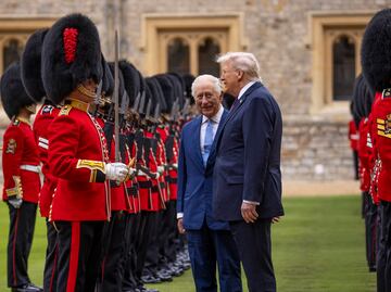 Trump deslumbrado en Reino Unido: procesión de caballos, guardia de honor y cena de Estado en Windsor