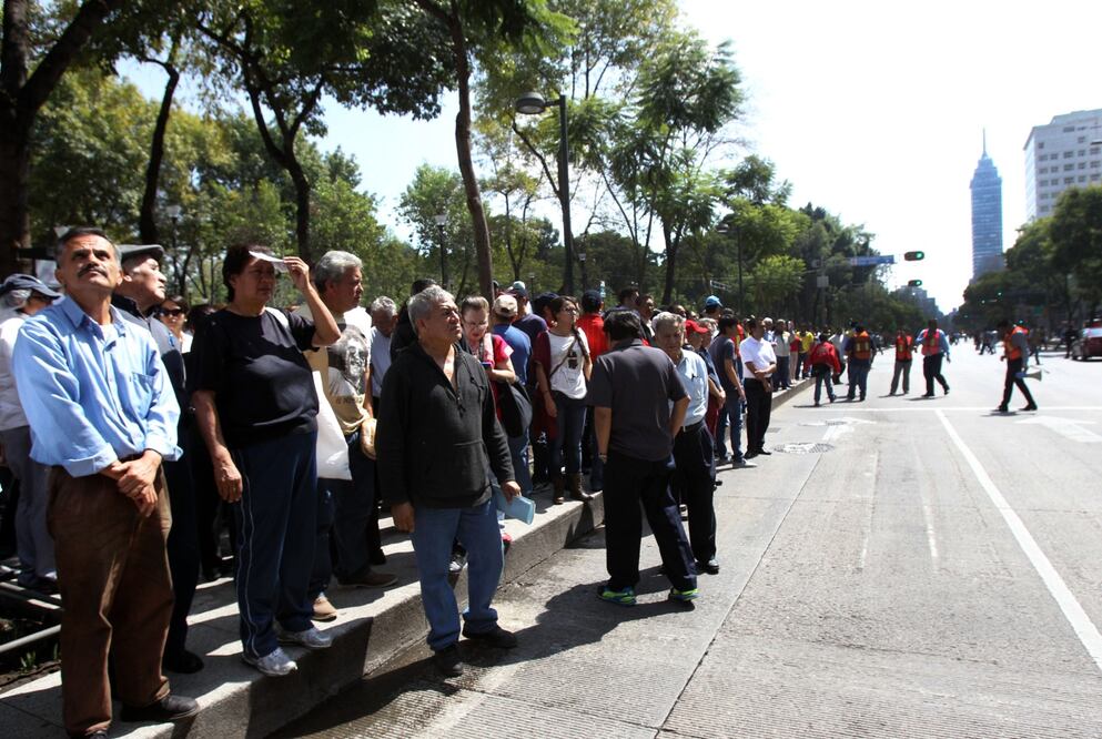 México realiza primer simulacro nacional 2023. Foto EFE