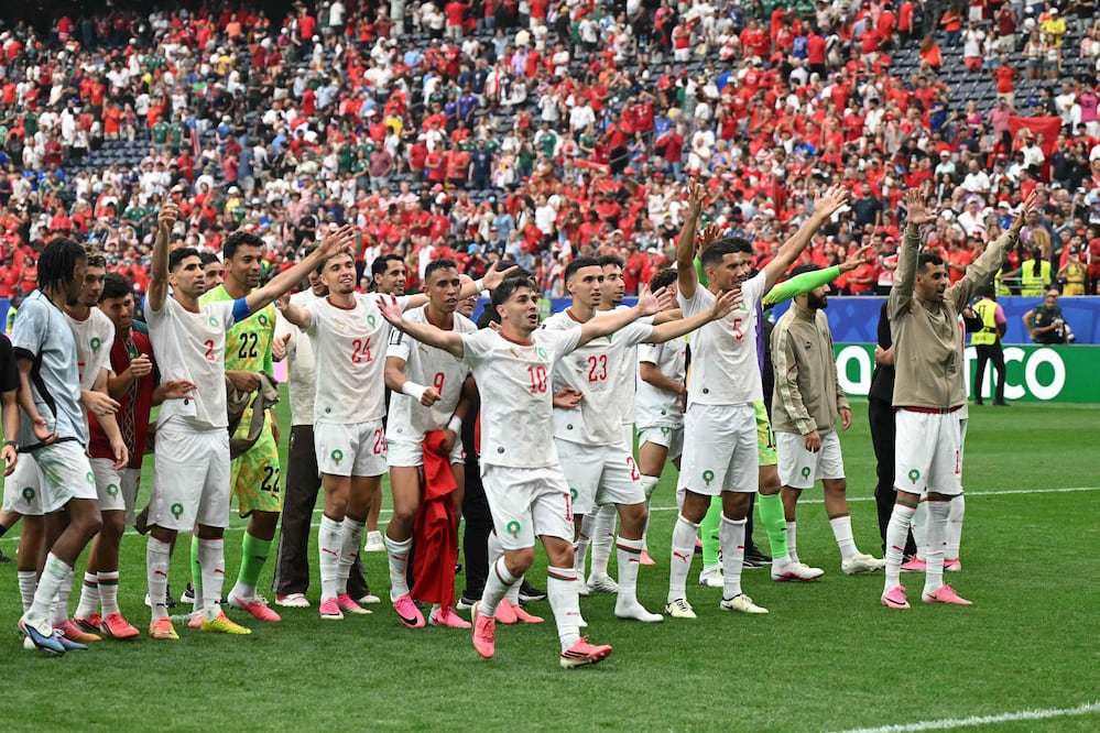 Marruecos vence 3-0 a Canadá y avanza a cuartos de final del Mundial 2026. Foto: (Photo by RONALDO SCHEMIDT / AFP)