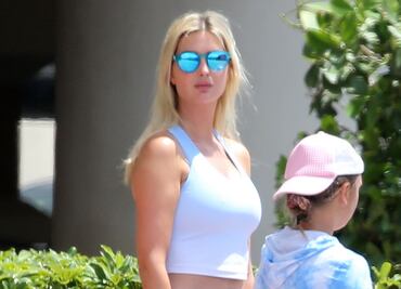 Ivanka Trump deslumbra por Miami con leggings azul cielo