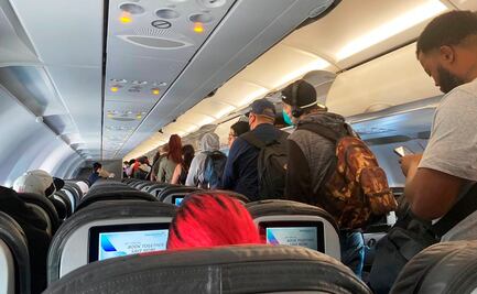  Trifulca en vuelo por 'influencer' que se negó a usar cubrebocas