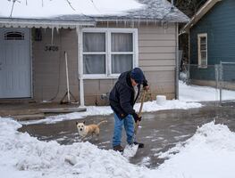 Hallan perrito congelado y muerto en Texas; llevan animales a refugios