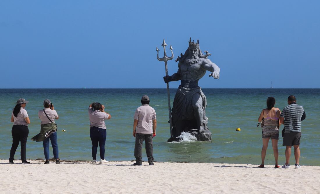 ¡Ganó Chaac! Profepa clausura estatua de Poseidón en Yucatán por esta razón. Foto: AP Foto/Martín Zetina, Archivo