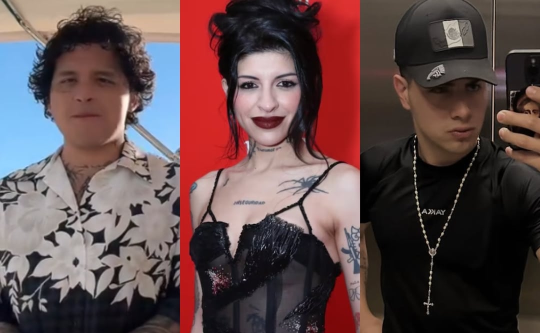 Guardaespaldas de Cazzu conmueve daría mi vida por ellas” y redes estallan “el verdadero papá de Inti” . Foto: Tomadam de TikTok @angelaaguilar_ / EFE / Tomada de Instagram @titigomezlado_