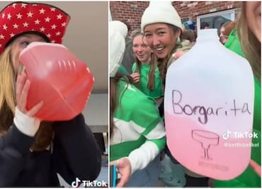 Alertan por tendencia de TikTok de beber galones de alcohol hasta perder el conocimiento