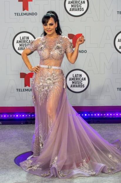 El vestido transparente que Maribel Guardia lució en Florida 