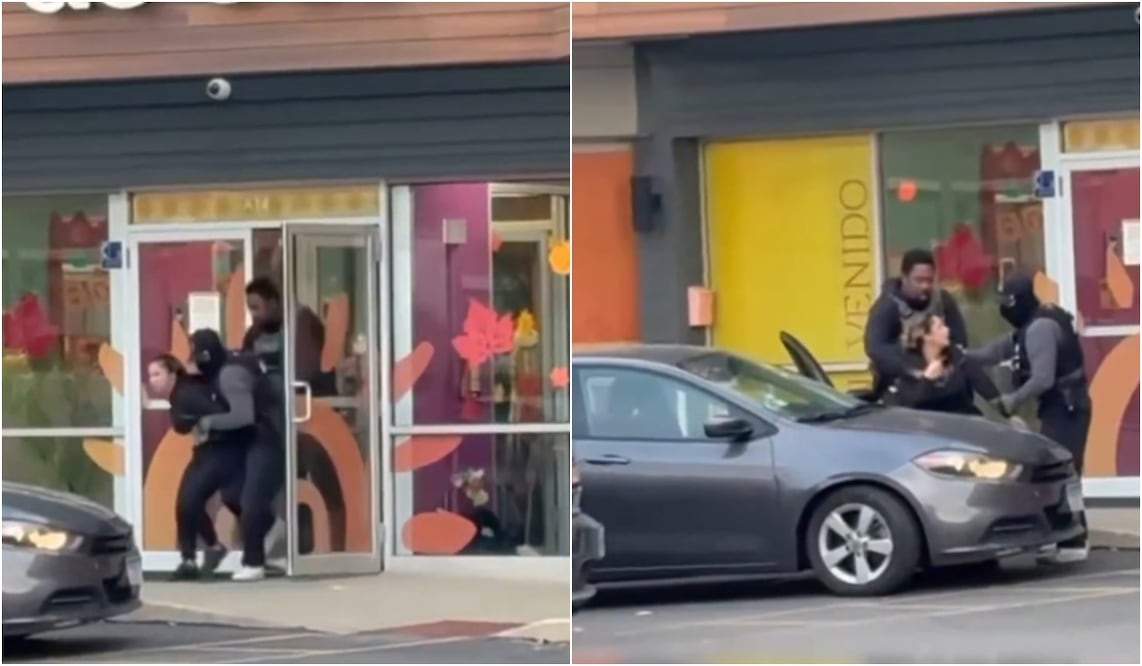 Indignación en Chicago: agentes de ICE arrestan a maestra dentro de guardería frente a niños. Foto: Captura de pantalla / X