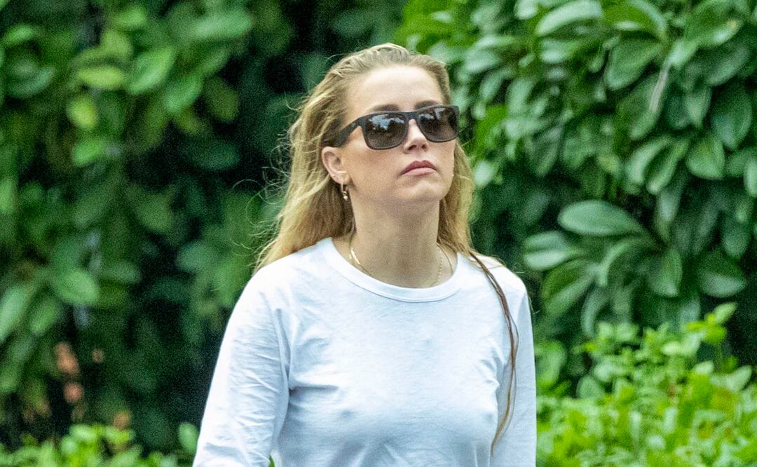 Amber Heard luce elegante y glamorosa con look braless en paseo por Madrid. Foto: The Grosby Group