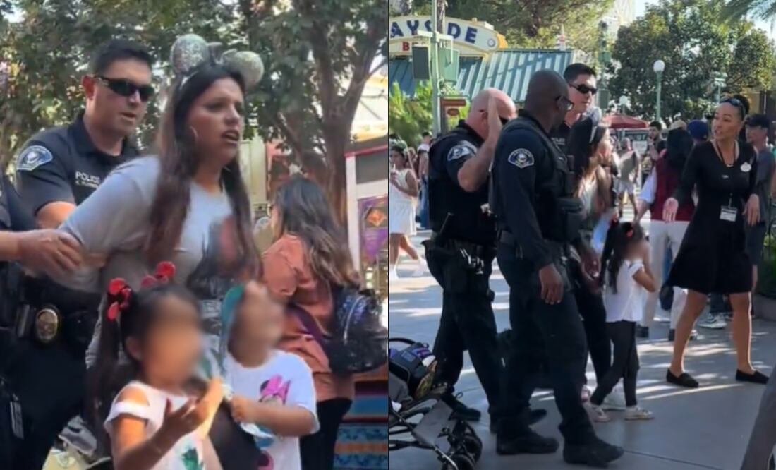 Disney rompe la “magia” y arresta a presunta mujer hispana frente a sus hijas; ellas suplican por ayuda. Foto: Captura TikTok