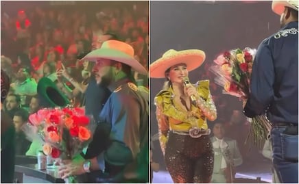 “Flores que ella pagó”: atacan al novio de Alicia Villarreal por gesto en pleno escenario