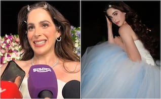 Destrozan el look de Fátima Bosch en TV chilena, aunque su vestido tiene causa solidaria para ese país. VIDEO