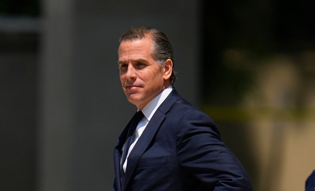Hijo de Biden en problemas: Hunter Biden se declara no culpable de delitos tributarios menores. Foto: AP/Julio Cortez
