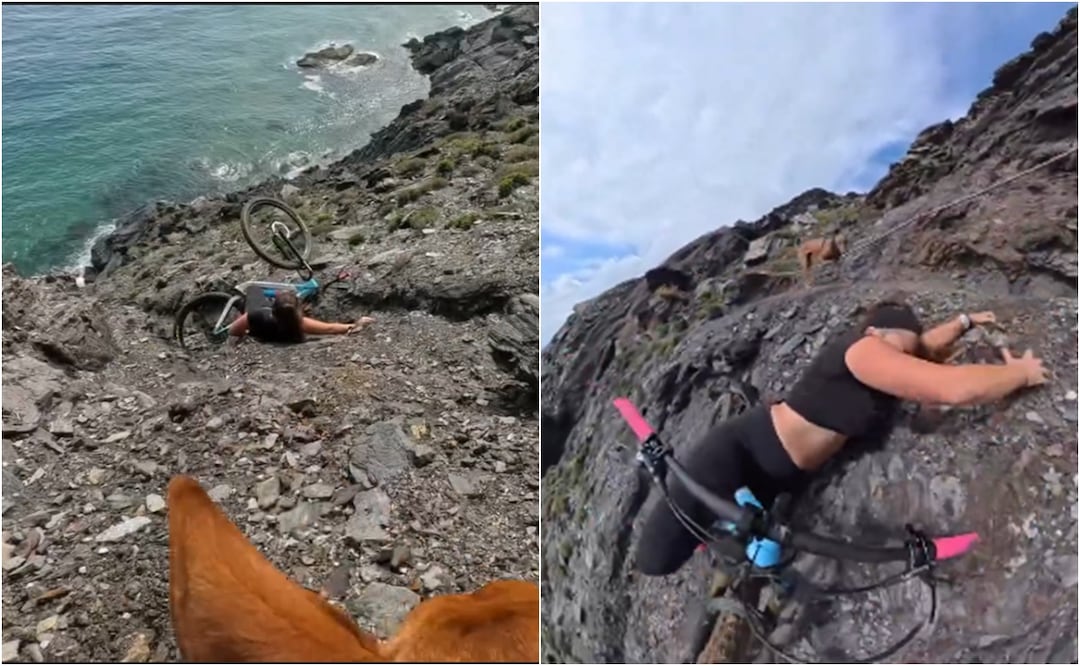Ciclista casi cae al abismo: cámara 360 captura su milagrosa salvación. VIDEO. Foto: Cecilia Sopeña / FB