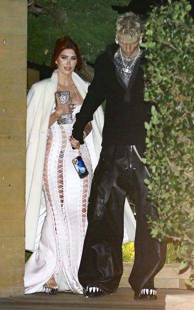 Megan Fox y Machine Gun Kelly en una cita en Malibú. Foto: The Grosby Group