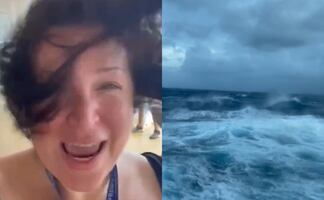 Huracán Milton. Así se vivió el fenómeno meteorológico desde un crucero en el Golfo de México. VIDEO