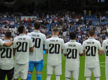 Tras polémica por racismo, el Bernabeú se vuelca con Vinícius Jr.