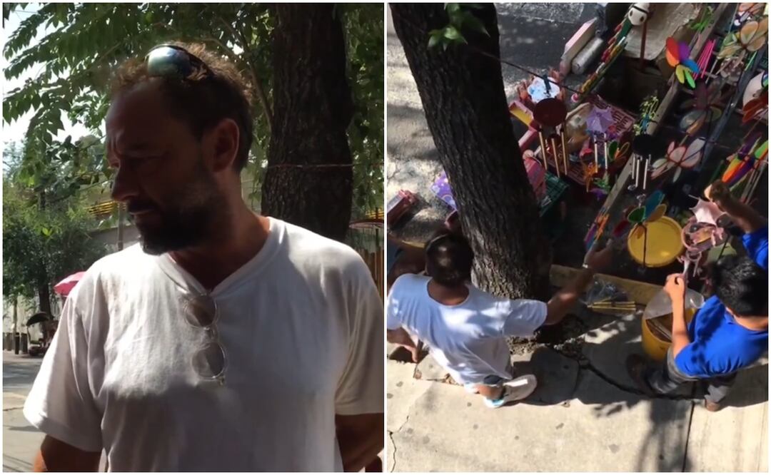 Sujeto hostiga a familia que vendía rehiletes en CDMX: "No queremos ambulantaje en mi colonia". Foto: Captura de video / TikTok