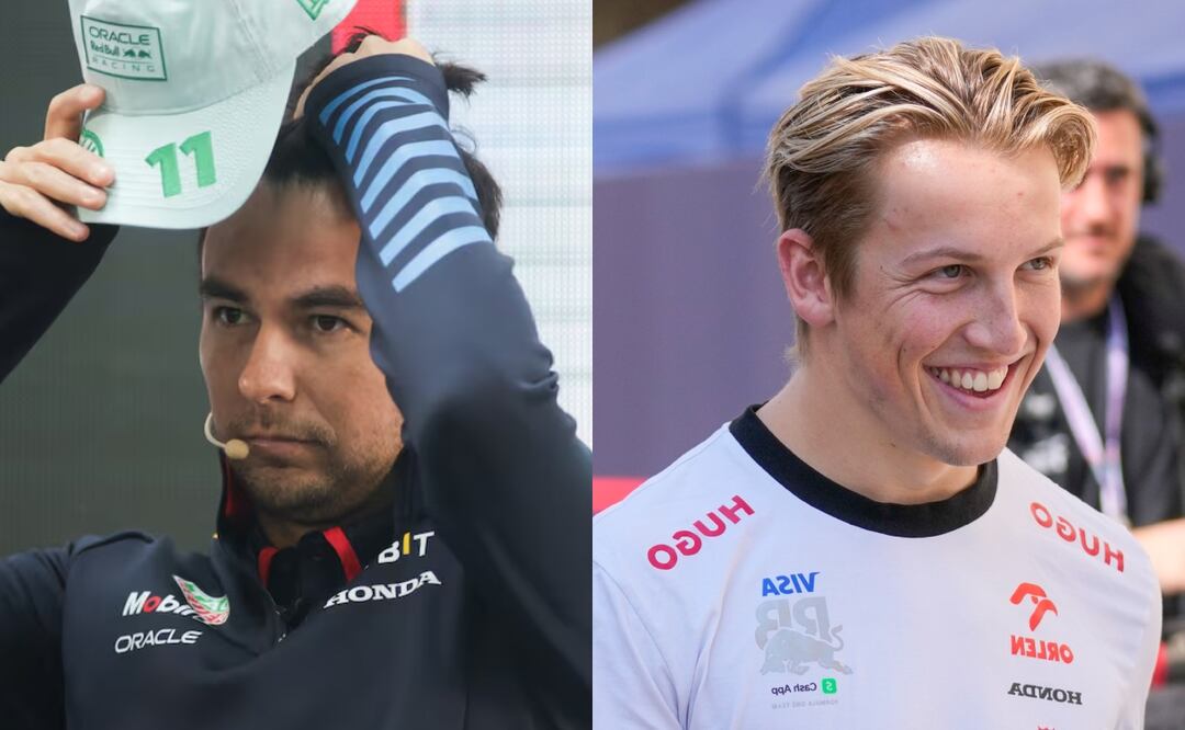 Checo Pérez. Liam Lawson el piloto que reemplazará al mexicano, a quien hizo una seña obscena. Foto: EL UNIVERSAL / Carlos Mejía / AP