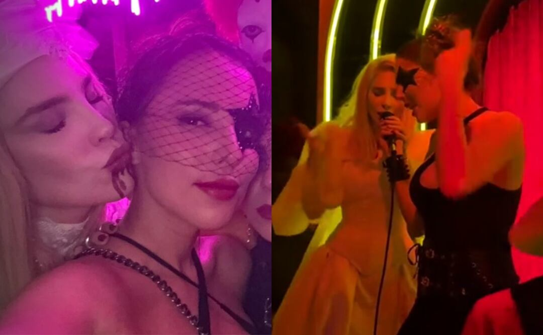 Belinda canta con Majo, prima de Ángela Aguilar, en su fiesta de Halloween; “le declaró la guerra”, dicen. Foto: Captura Instagram