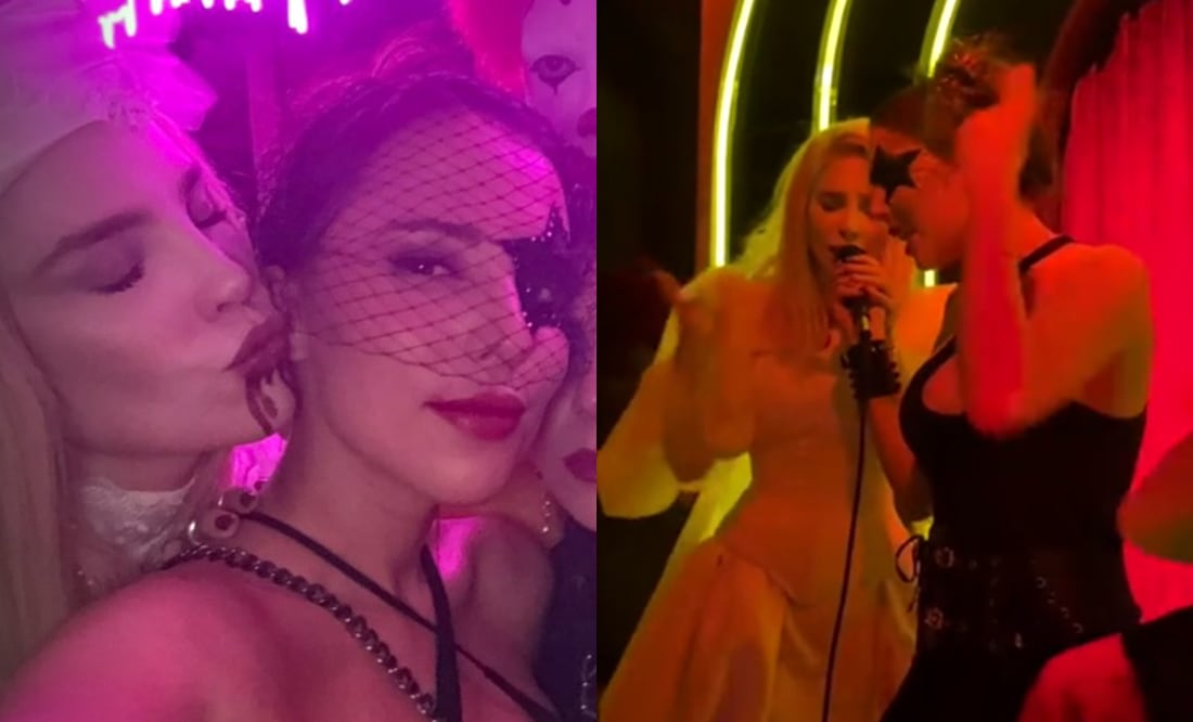 Belinda canta con Majo, prima de Ángela Aguilar, en su fiesta de Halloween; “le declaró la guerra”, dicen. Foto: Captura Instagram