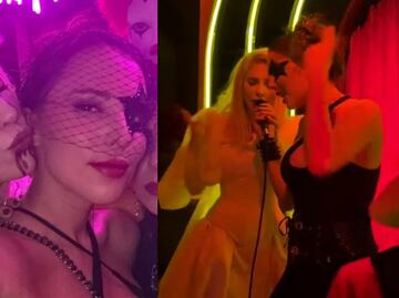 Belinda canta con Majo, prima de Ángela Aguilar, en su fiesta de Halloween; “Le declaró la guerra”, dicen