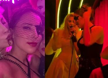 Belinda canta con Majo, prima de Ángela Aguilar, en su fiesta de Halloween; “Le declaró la guerra”, dicen