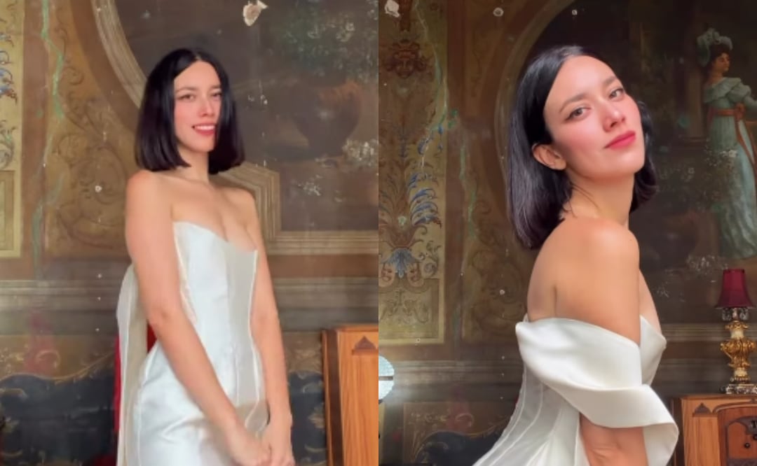¿Indirecta para Ángela Aguilar? Ex violinista de Nodal, posa con minivestido estilo nupcial y presume belleza natural. Foto: Instagram