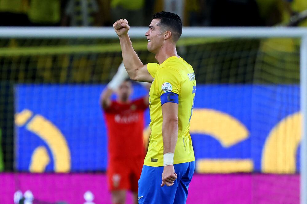 Cristiano Ronaldo rompe récord de goles en la Liga Saudí con impresionante doblete. VIDEO (Photo by Fayez NURELDINE / AFP)