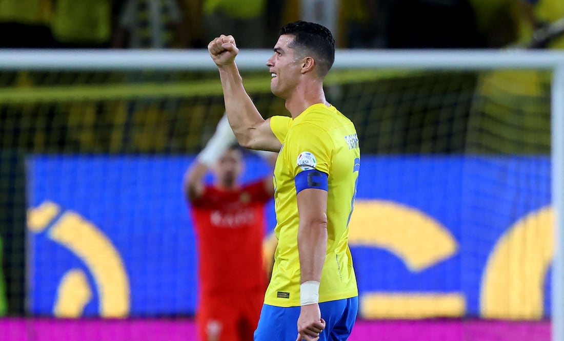 Cristiano Ronaldo rompe récord de goles en la Liga Saudí con impresionante doblete. VIDEO (Photo by Fayez NURELDINE / AFP)