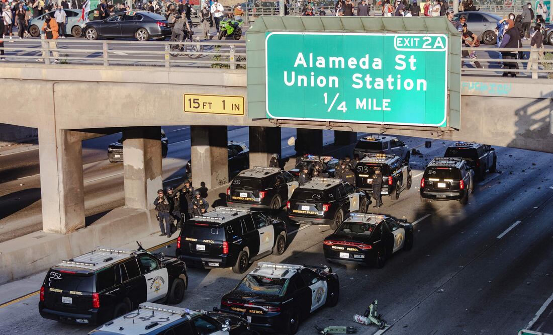 EU despliega 700 marines en Los Ángeles ante protestas por redadas migratorias .   Jim Vondruska/Getty Images/AFP
