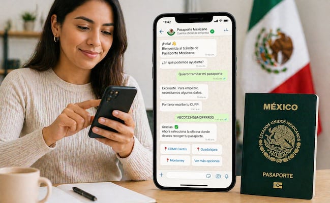 ¿Cómo tramitar el pasaporte mexicano paso a paso en 2026? Así puedes hacerlo por internet, WhatsApp o teléfono