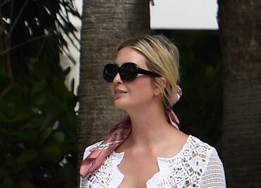 Ivanka Trump cautiva con bikini estampado en parque acuático de Miami