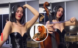 Video: Violinista de Christian Nodal se vuelve viral tras show con El Malilla en el Palacio de los Deportes 