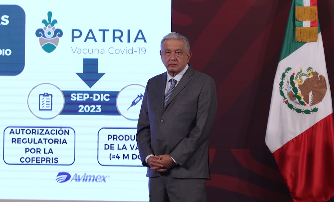 AMLO presenta Patria, la vacuna anticovid de México FOTO: CARLOS MEJIA/EL UNIVERSAL
