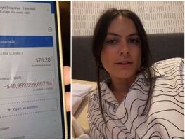 Mujer descubre que tiene una deuda multimillonaria en su cuenta de banco