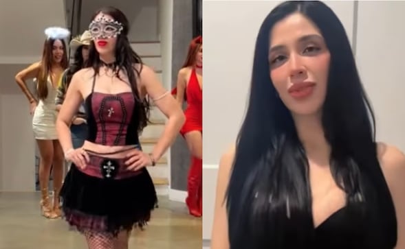 Emma Coronel sorprende con sensual disfraz de vampiresa para Halloween: FOTO