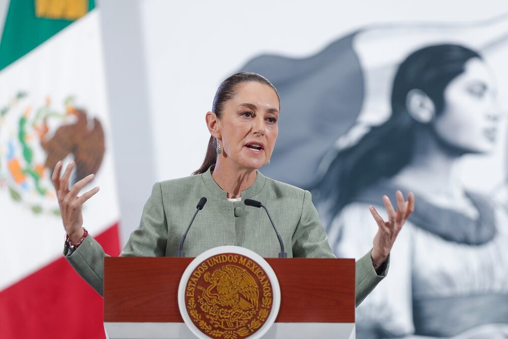 Sheinbaum promete justicia por asesinato de maestra secuestrada y asesinada en Veracruz  EFE/ Isaac Esquivel