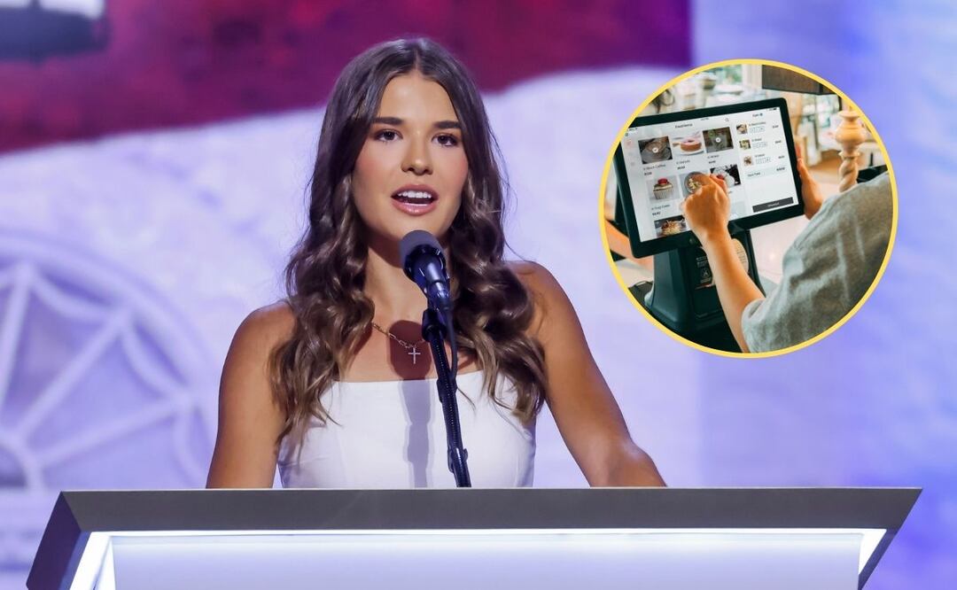 Captan a nieta de Donald Trump, Kai, trabajando en tienda de donas en Estados Unidos | Fotos: EFE // canva