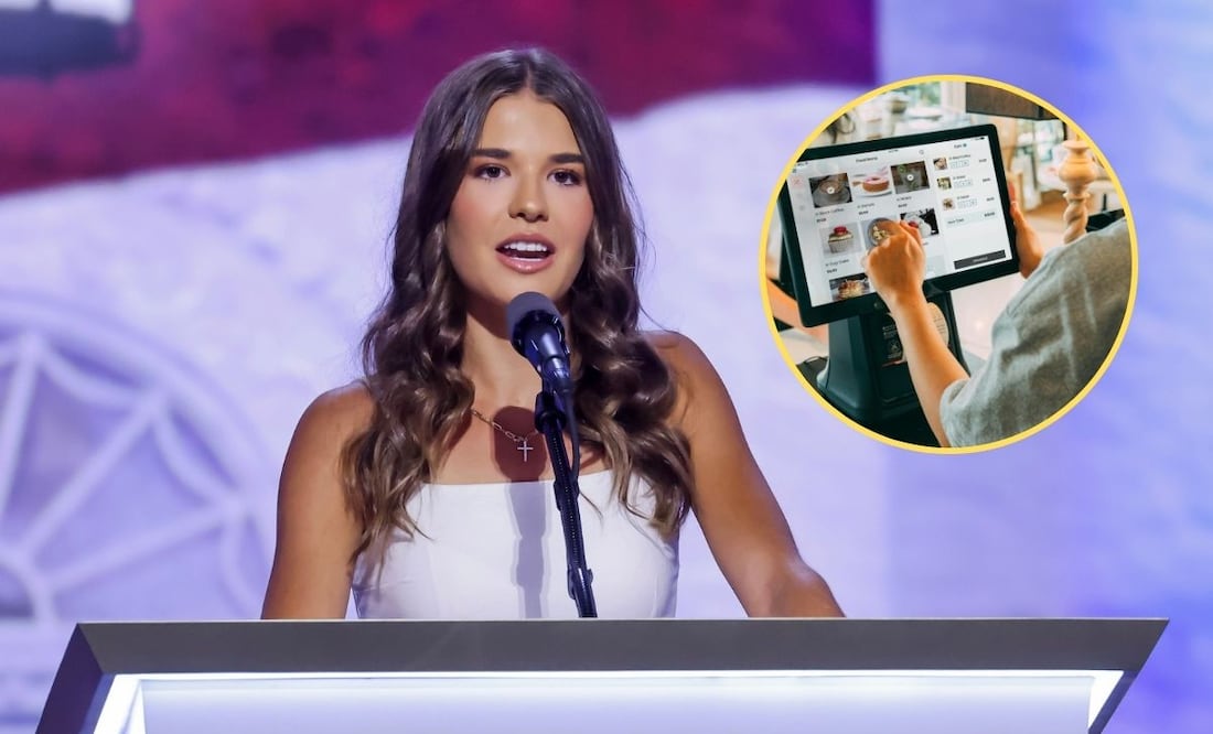 Captan a nieta de Donald Trump, Kai, trabajando en tienda de donas en Estados Unidos | Fotos: EFE // canva