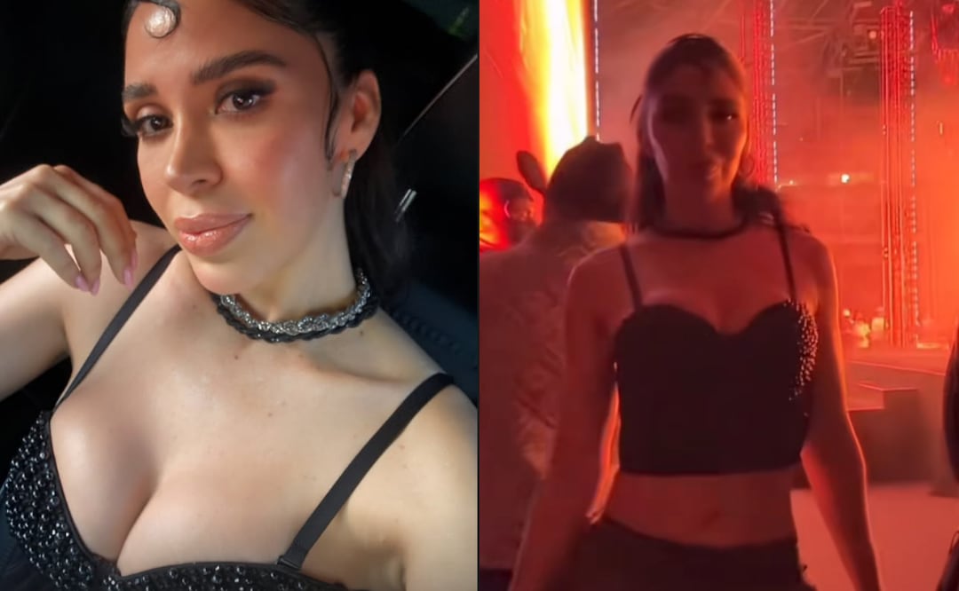 Emma Coronel luce figura de impacto con crop top en concierto de Tito Double P. Foto: Instagram / TikTok