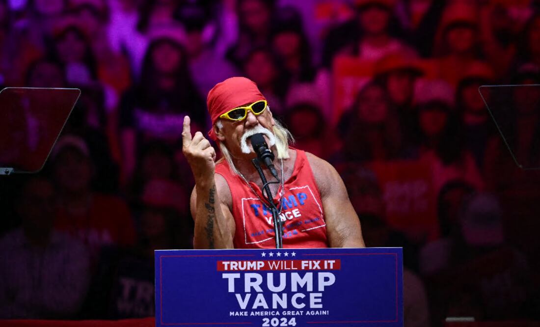 Trump lamenta muerte de Hulk Hogan  y lo despide como “un MAGA absoluto con gran corazón”. AFP