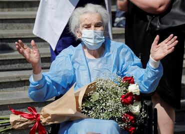 Anciana de 111 años vence al covid tras permanecer 12 días hospitalizada