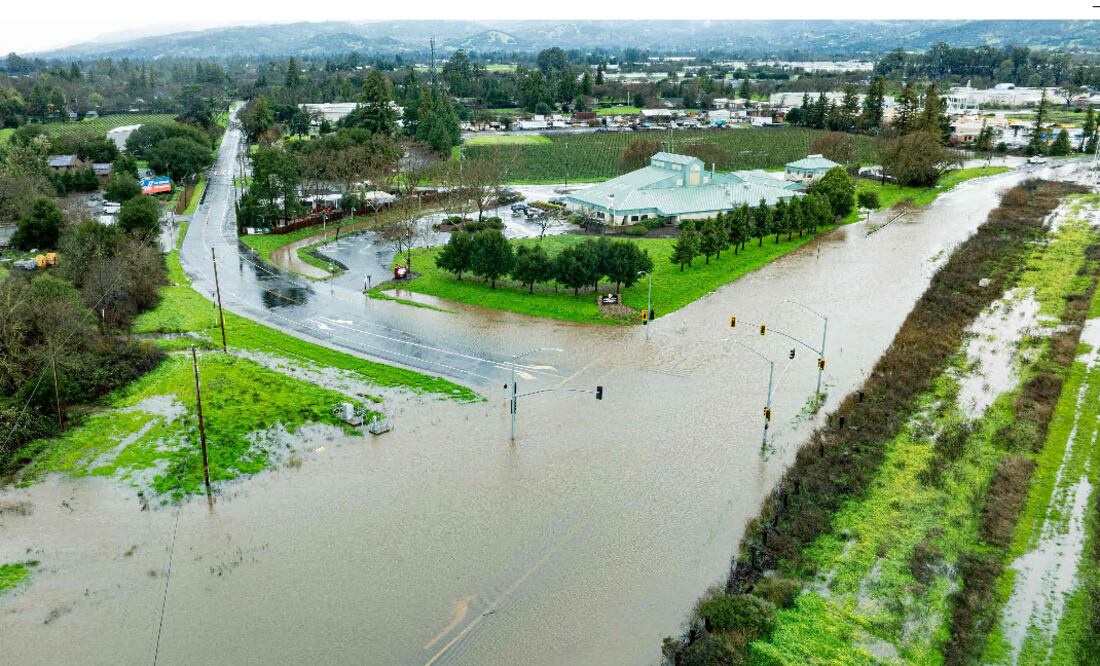 Más de 14 millones de personas en alerta en California por las "lluvias catastróficas". Foto AFP