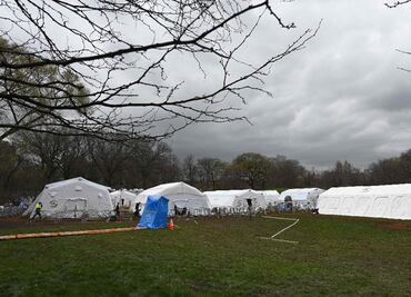 NY se transforma: Hospitales en Central Park y en el estadio US Open