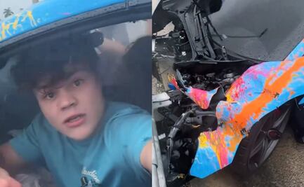 Famoso Influencer choca su McLaren de lujo en transmisión en vivo y pide donaciones para componerlo. VIDEO