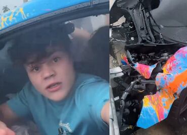 Famoso Influencer choca su McLaren de lujo en transmisión en vivo y pide donaciones para componerlo. VIDEO