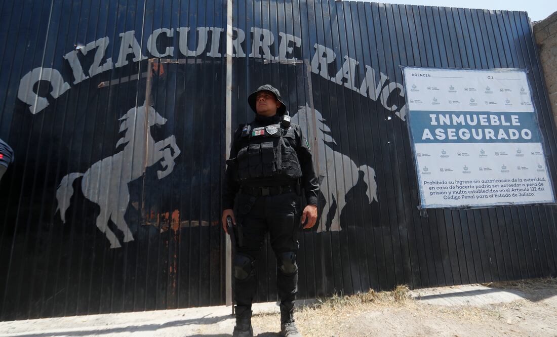 Detienen a expolicía vinculado con el rancho implicado en desapariciones Teuchitlán. Foto: EFE/ Francisco Guasco