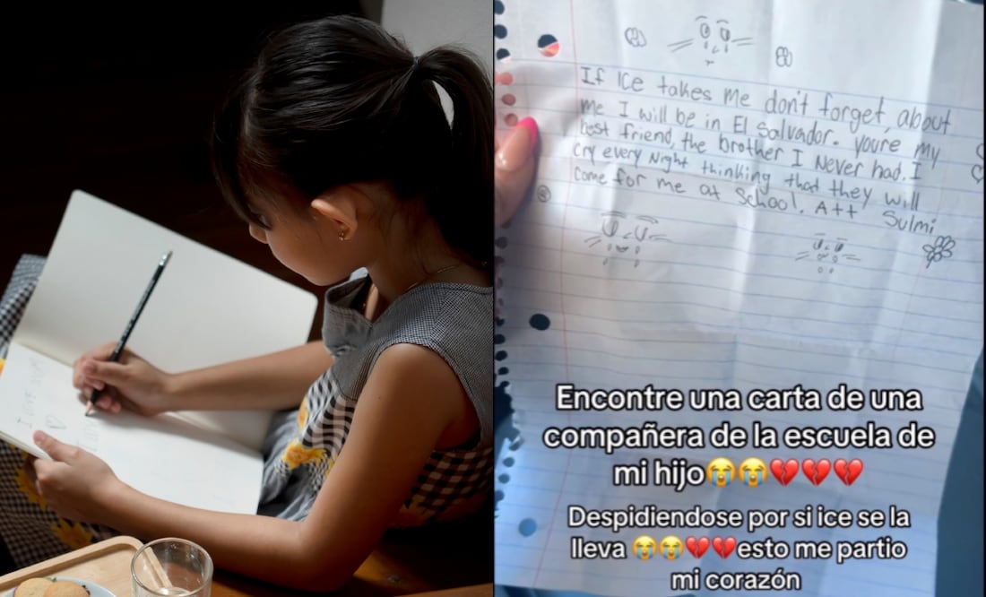 Carta de despedida de niña migrante para su mejor amigo se hace viral: “Si ICE me lleva, no te olvides de mí”. Foto: iStock / SupawadeeAdam / Tomada de TikTok @x0ariix0