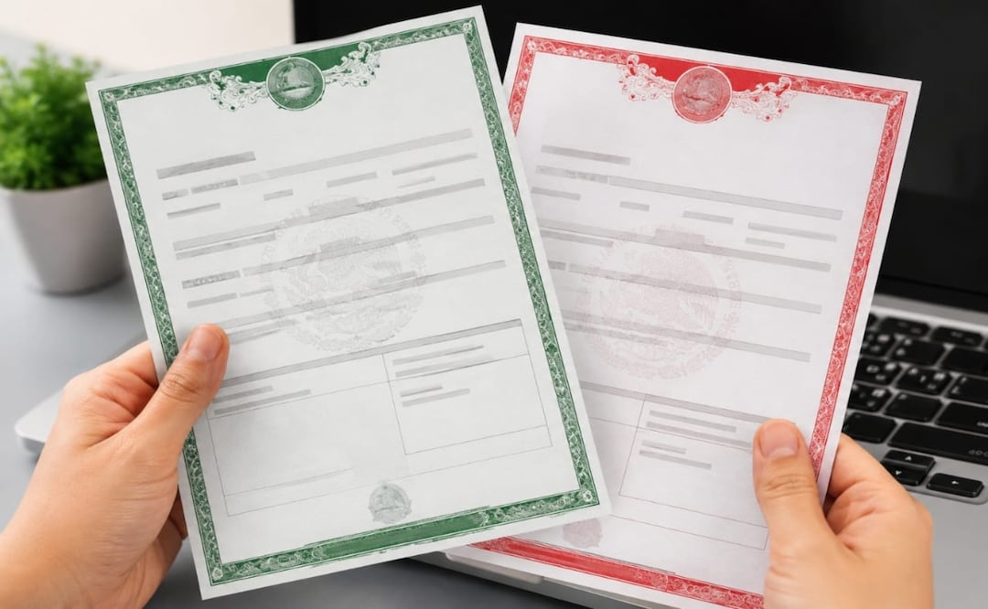 Acta de nacimiento verde o roja: ¿cuál es válida y cómo descargarla en línea? Foto: Especial